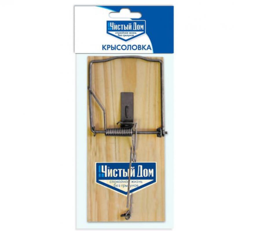 Крысоловка деревянная Чистый дом 03-049 (144шт) - 35194** * (н)