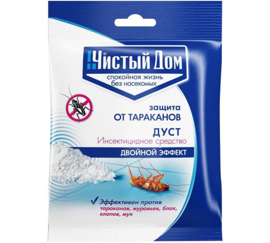 Средство от насекомых Дуст Чистый дом 50гр 02-452 (100шт) (в)