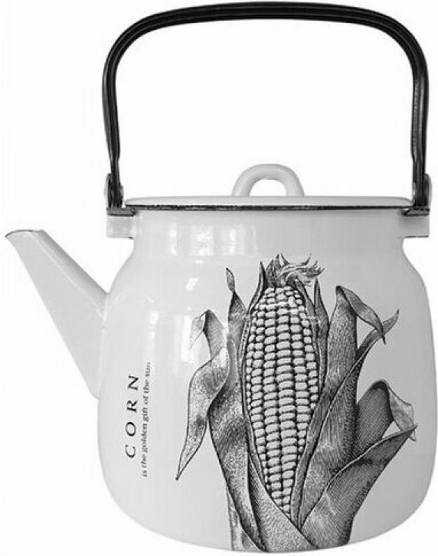 Чайник эмаль 3,5л с рис Кукуруза Corn (4шт) - С2713П2/4Жм