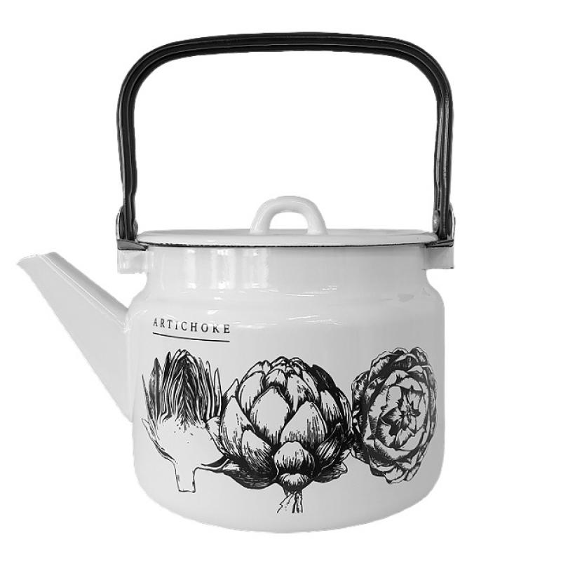 Чайник эмаль 2л с рис Артишок Artichoke (6шт) - С2710/4Рч