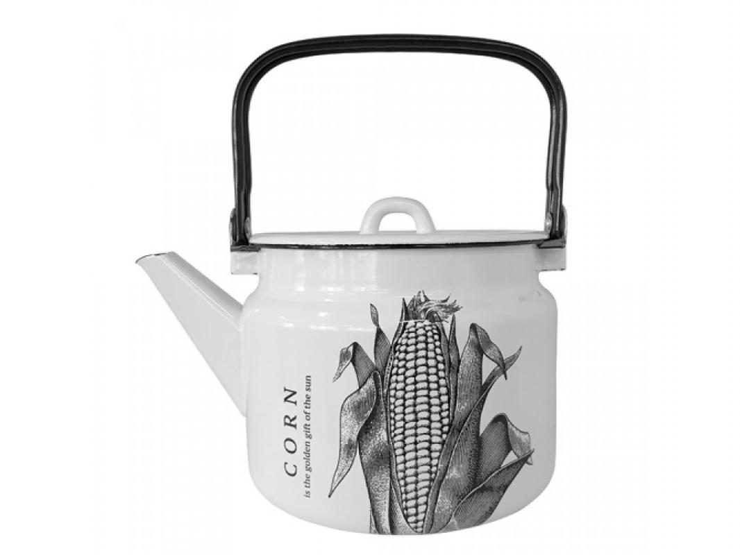 Чайник эмаль 2л с рис Кукуруза Corn (6шт) - С2710/4Рч