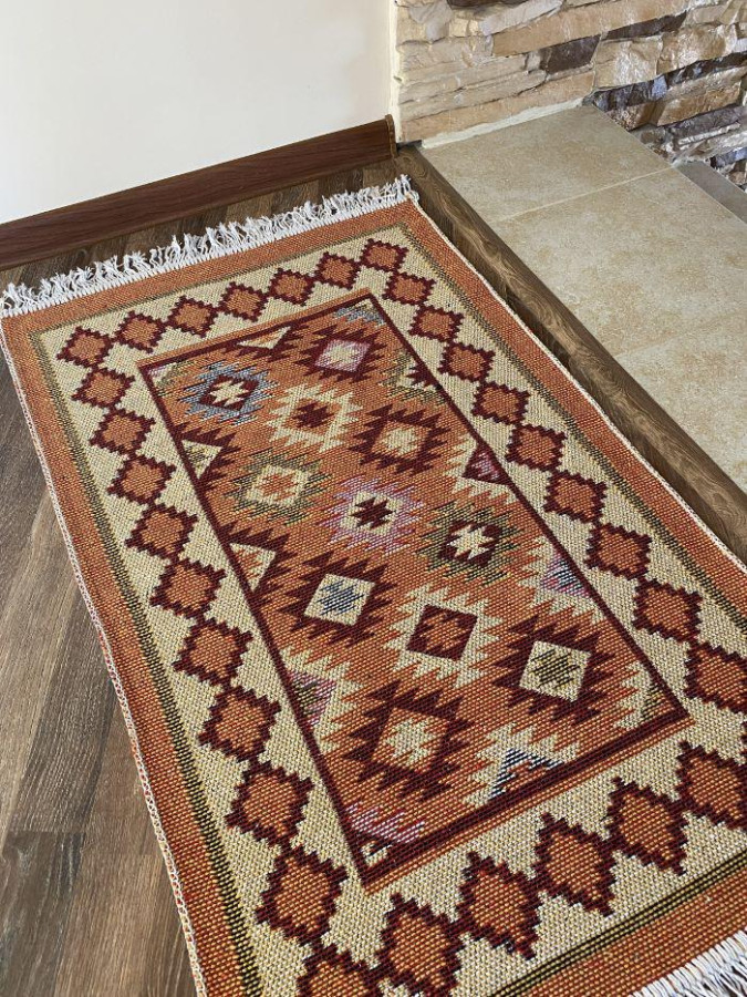Коврик хлопковый 60*90см Kilim Usak крем-беж. Турция (1шт) - UK1479
