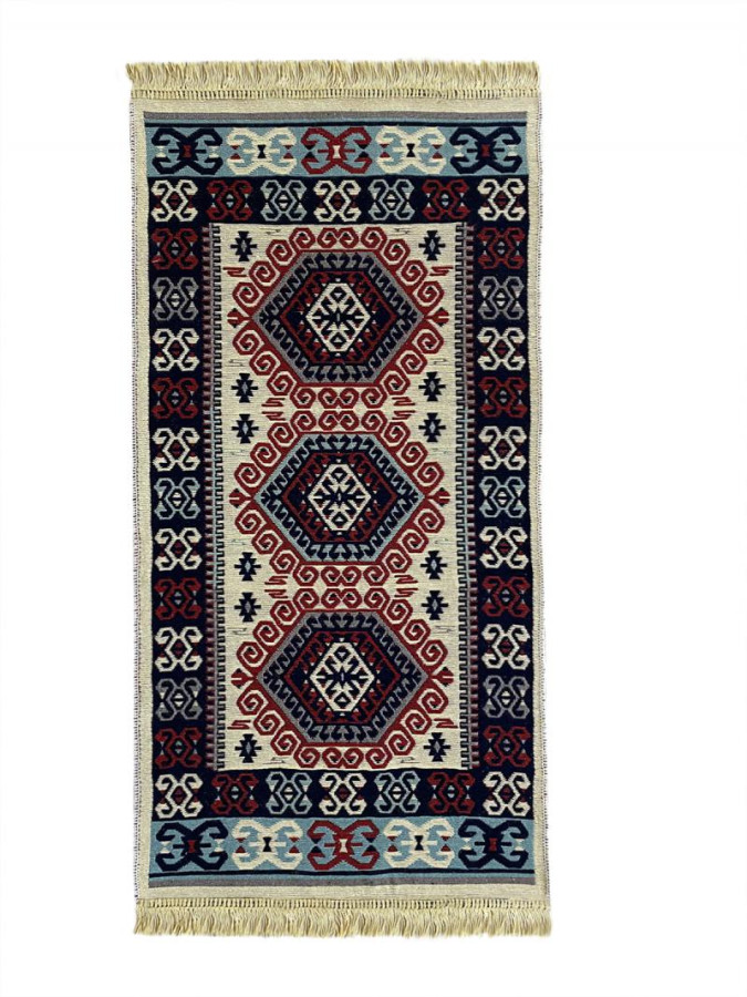 Коврик хлопковый 60*90см Kilim Gold крем-сер. Турция (1шт) - 57139**
