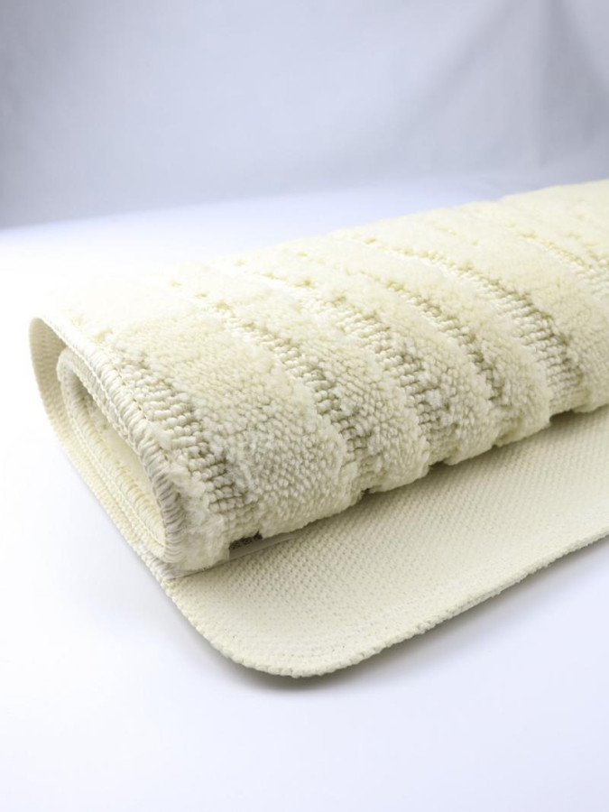 Набор ковриков д/ванной 2шт 50*80+50*40см Cadesi Lemis крем. Турция 3019 - 001291