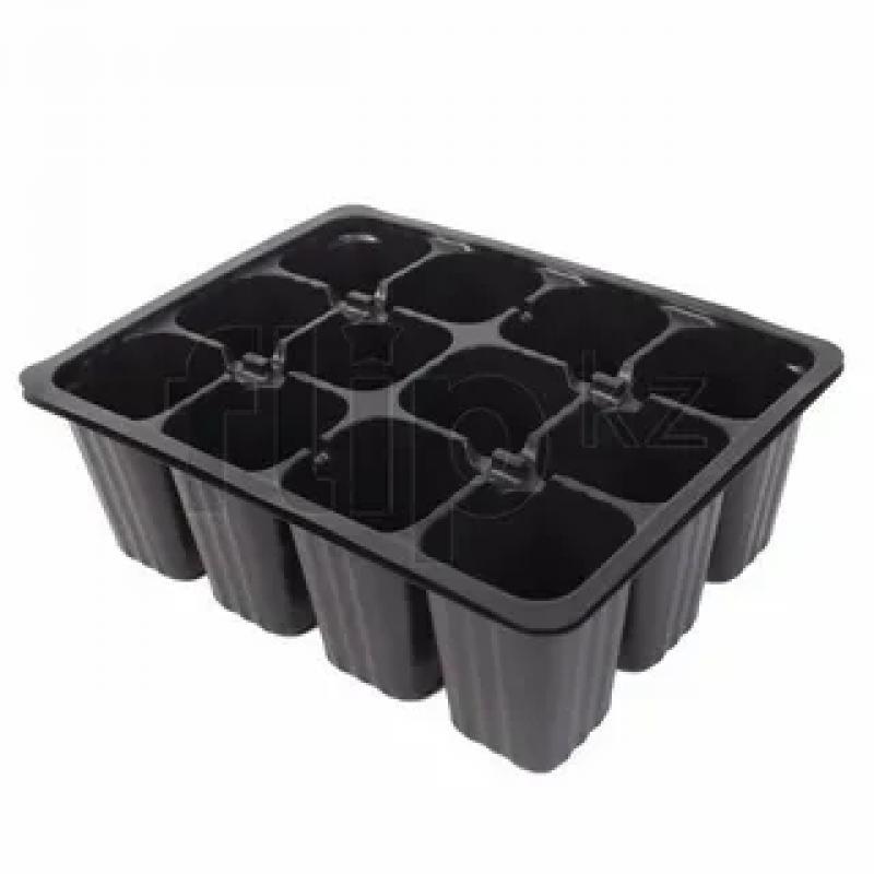 Кассета д/рассады полистирол 18*13,5*6см 12 ячеек (400шт) - 35586
