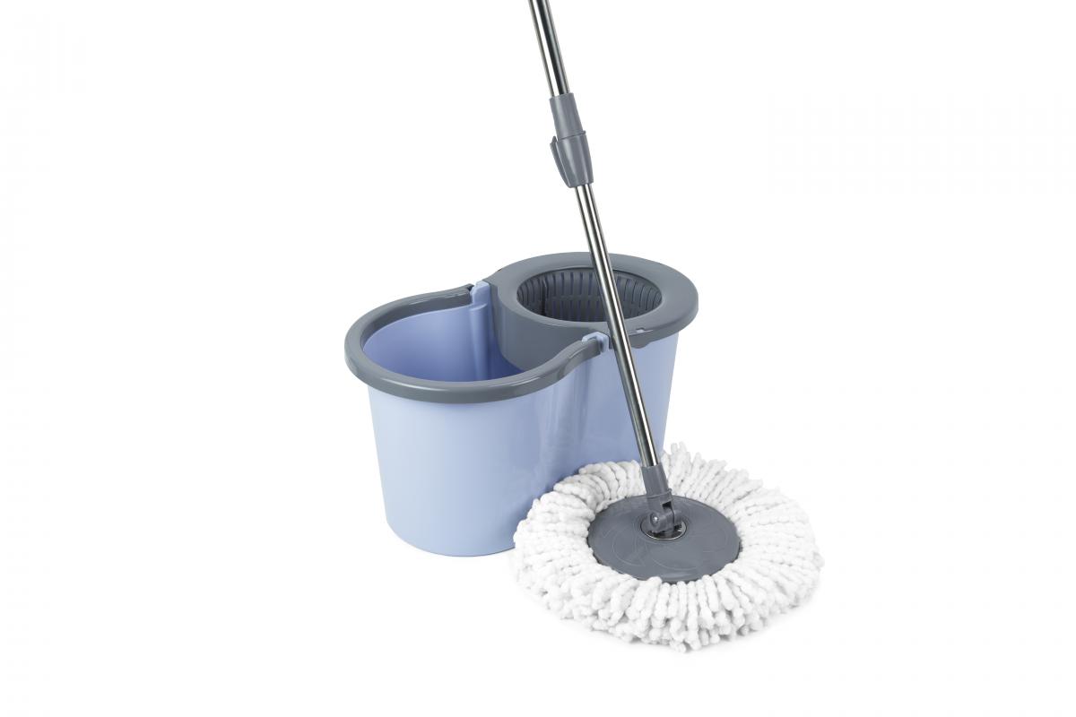 Ведро с центрифугой + швабра Спин Mop 16л гол. (1шт) - 37995