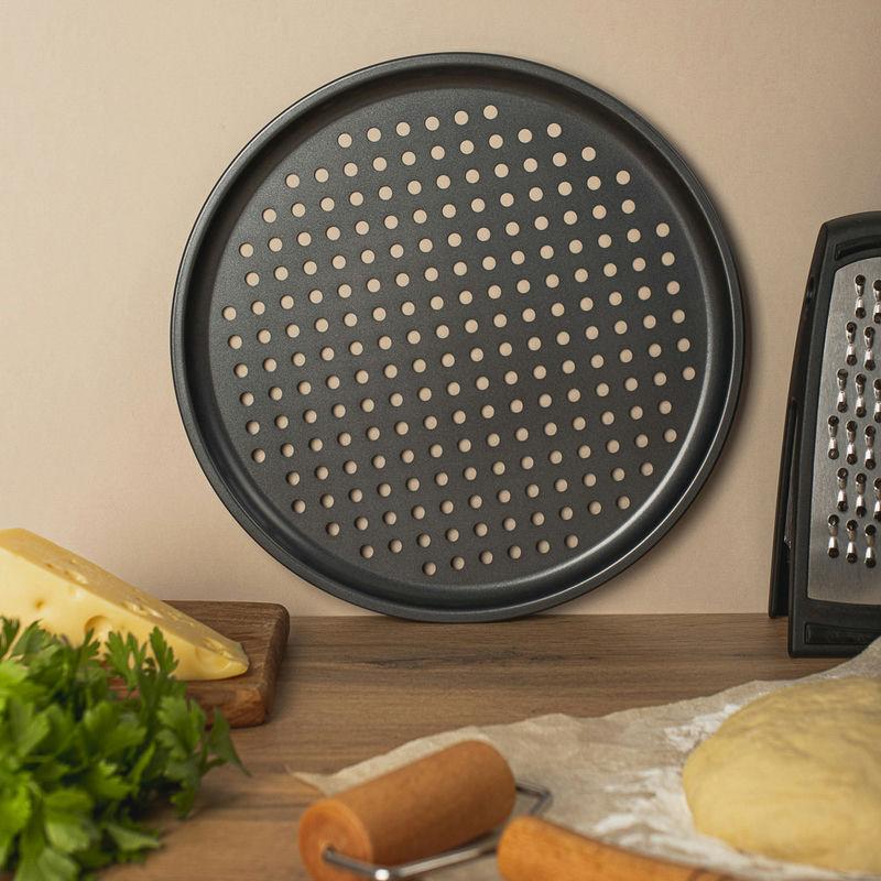 Форма д/пиццы перфорированная 33*1,6см 2х-слойное АП (24шт) - 846-143 (в)