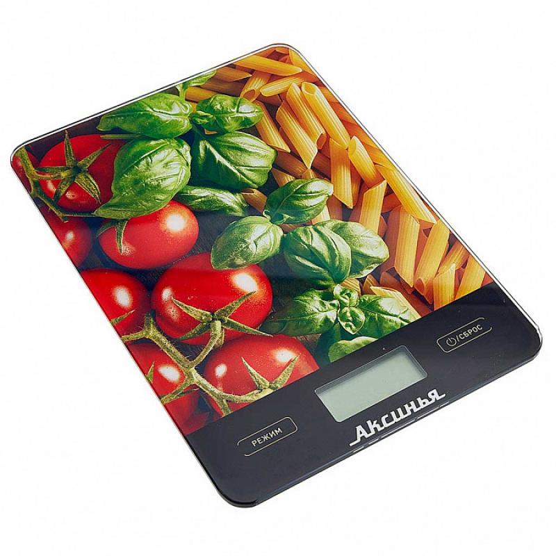 Весы кухонные эл 5кг Аксинья Итальянская кухня (24шт) - КС-6500