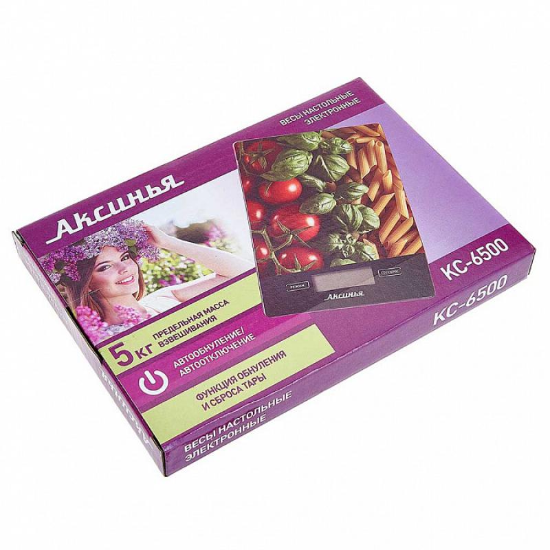 Весы кухонные эл 5кг Аксинья Итальянская кухня (24шт) - КС-6500