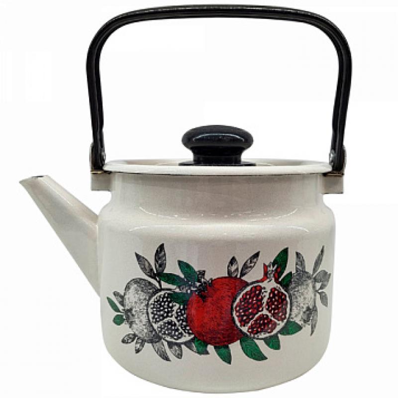 Чайник эмаль 2л с рис Цвет граната (6шт) - С2710П2/4Жм