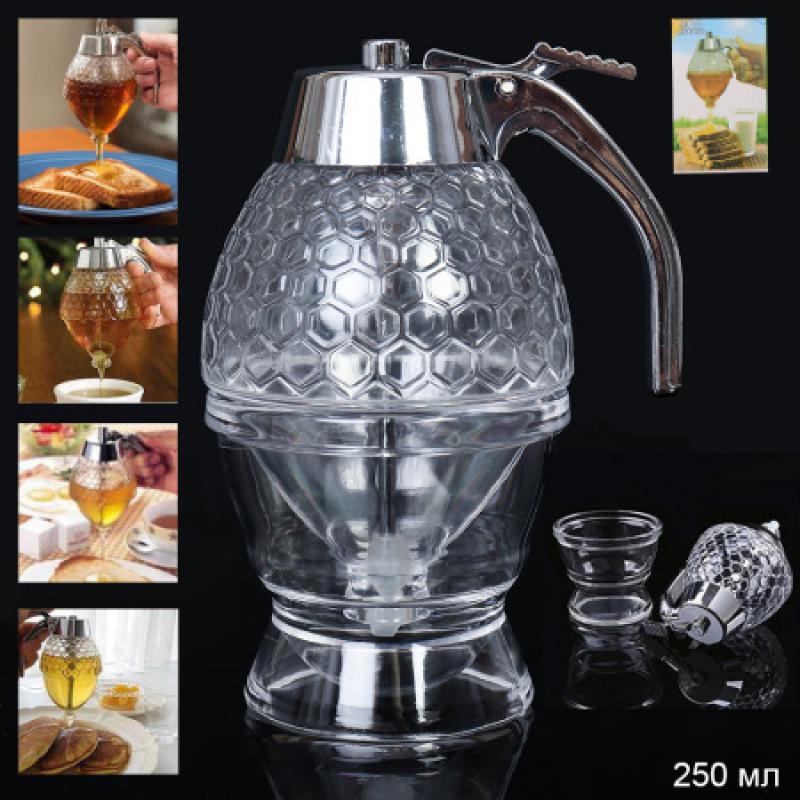 Банка д/меда пласт 0,25л R523 (60шт) - 702267 ** (SSS) (н)