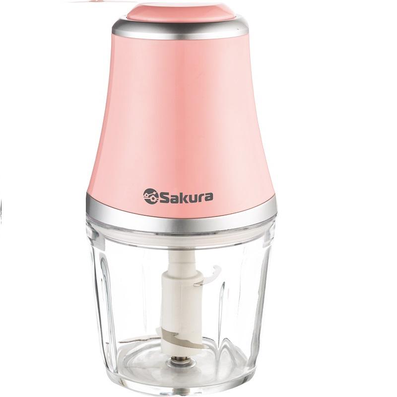 Измельчитель эл 400Вт Sakura стекл чаша 600мл 3 лезвия нерж роз. (9шт) - SA-6251P **