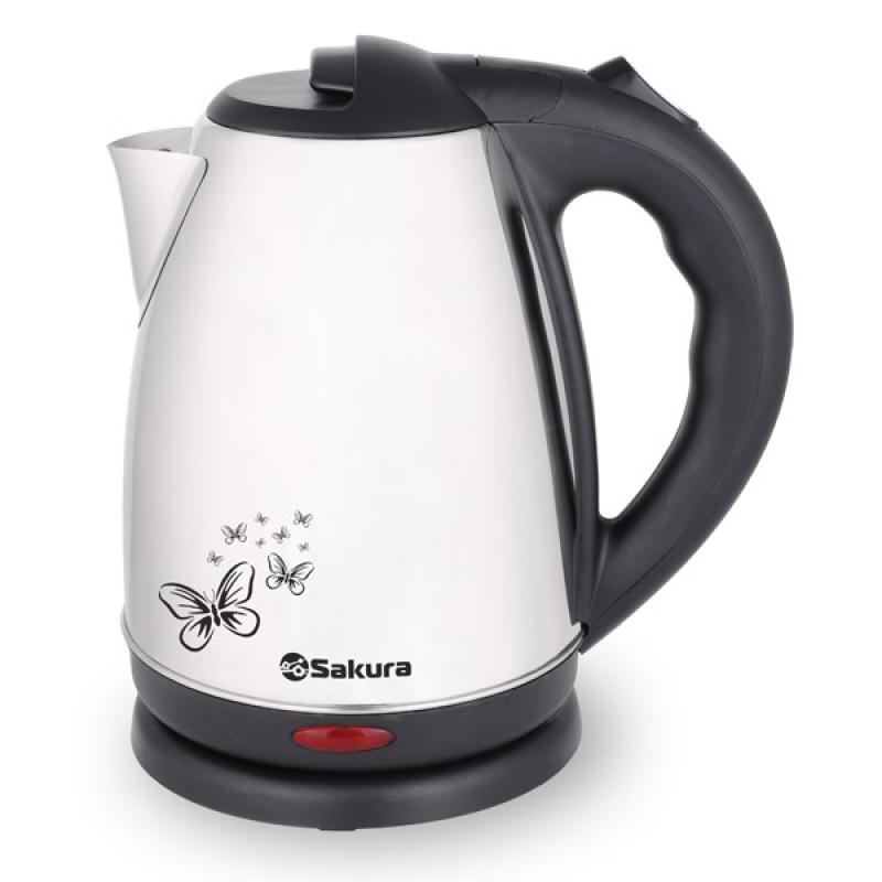 Чайник эл нерж 1,8л 2000Вт Sakura Standart (12шт) - SA-2135