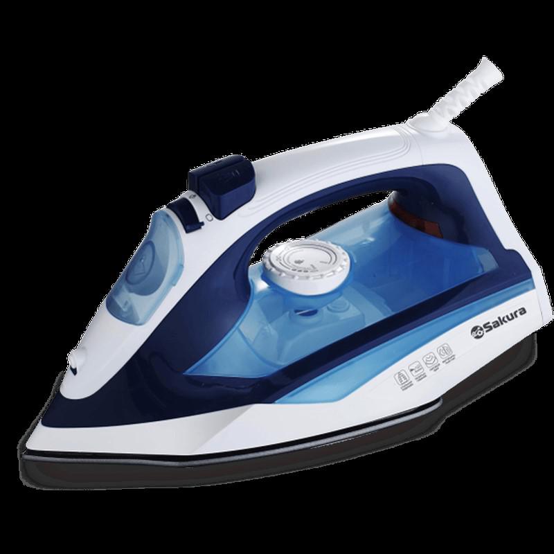 Утюг нерж. покрытие 2400Вт Sakura (12шт) - SA-3052SBL