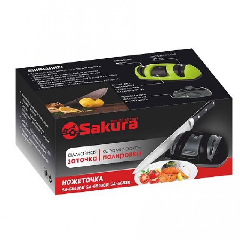 Точилка д/ножей Sakura 2 степени заточки (25шт) - SA-6653GR