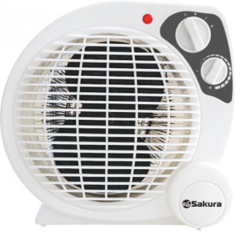 Тепловентилятор спиральный 1000/2000Вт 3режима работы Sakura (8шт) - SA-0510