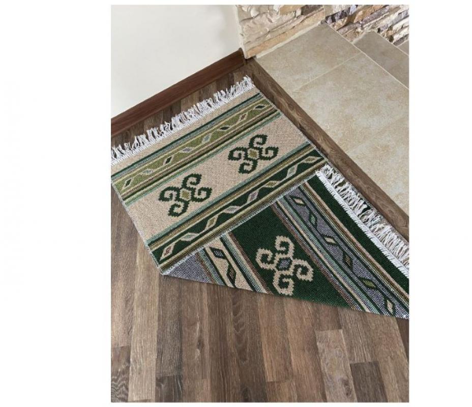 Коврик хлопковый 60*120см Kilim Usak UK10 зел. Турция (1шт) - 6121001