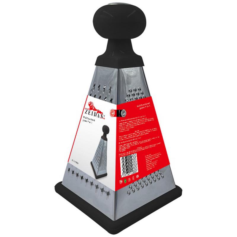 Терка нерж 20*10*10см 4в1 (48шт) - Z-11086-02 черная** *