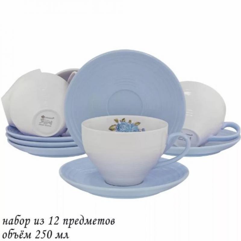 Сервиз чайный фарфор 12 пред 250мл Lenardi под/уп (6шт) - 109-103