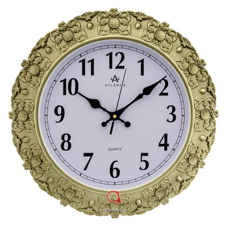 Часы настенные Atlantis круг. 39,3х39,3см Ажур TLD-35195A bronze**