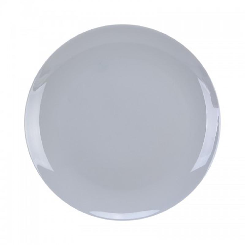 Тарелка десертная стекло 19см Grey (6шт) - NMP75-Grey** (SSS) (н)