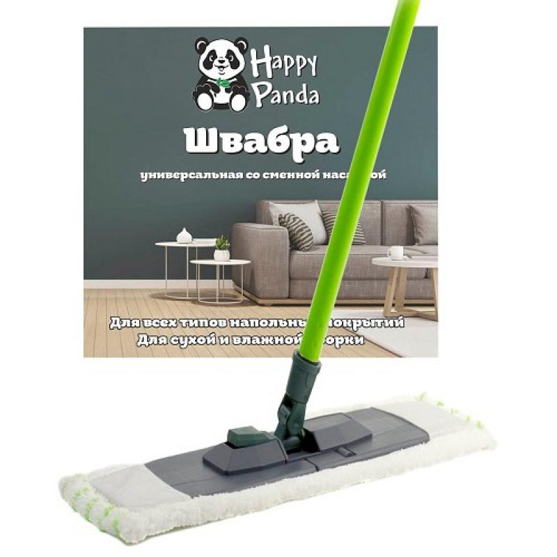Швабра плоская 120см микрофибра 43*13см Happy Panda Sakura (12шт) - HP-M02