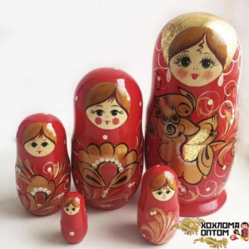 Матрешка 5-ти кукольная Жар птица (1шт) - 10161** *