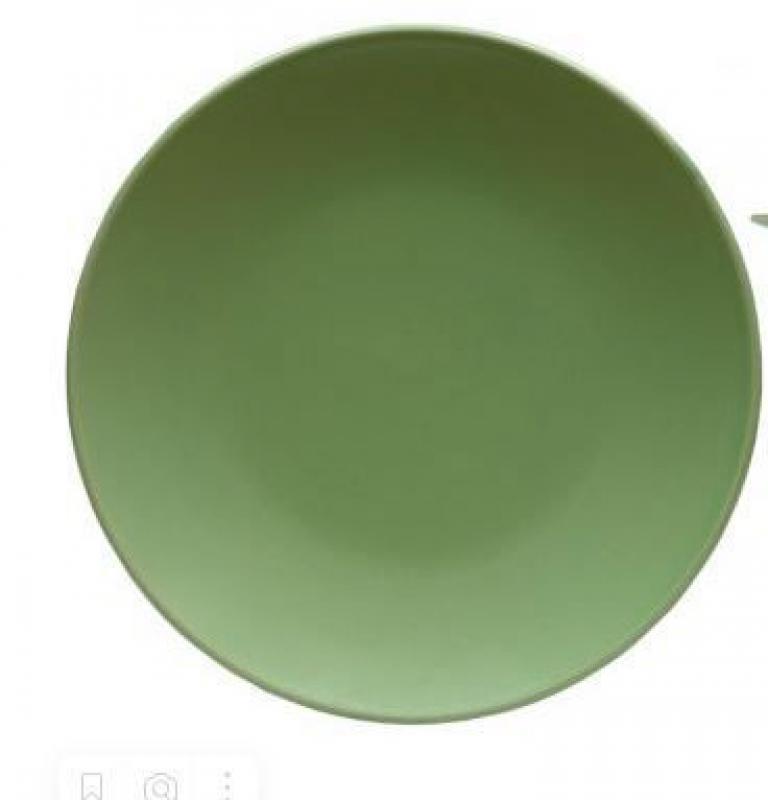 Тарелка мелкая керамика 27см мятн. (24шт) - 1414-HX960122** (SSS) (н)