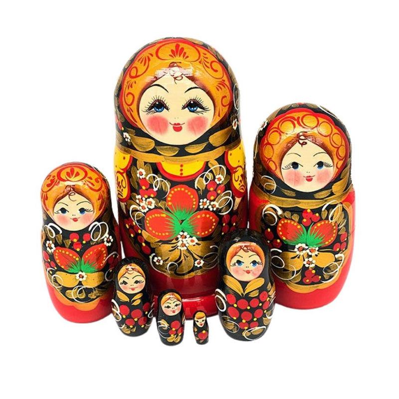 Матрешка 7-ми кукольная Ягодки (1шт) - 10232**