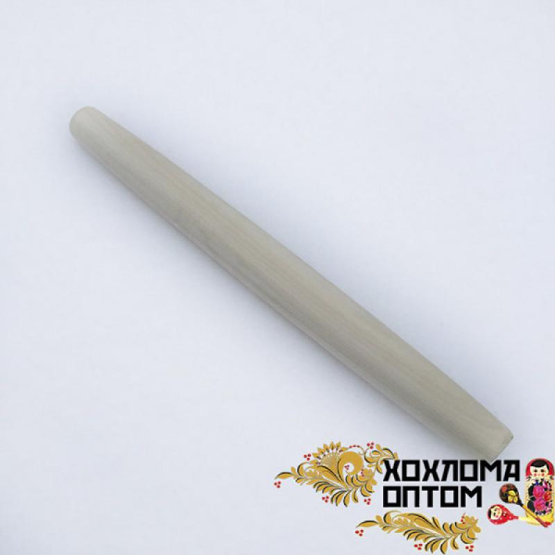 Скалка дерев 43*4см классическая без росписи (10шт) - 80001**