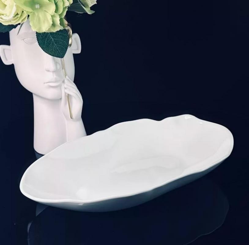 Блюдо фарфор 33,5см Lenardi Bianco под/уп (12шт) - 142-153