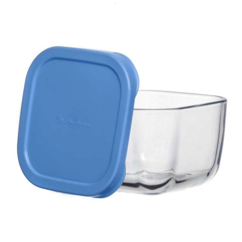 Контейнер д/СВЧ стекло 275мл Snow Box с/кр (24шт) - 53223SLBL голубой