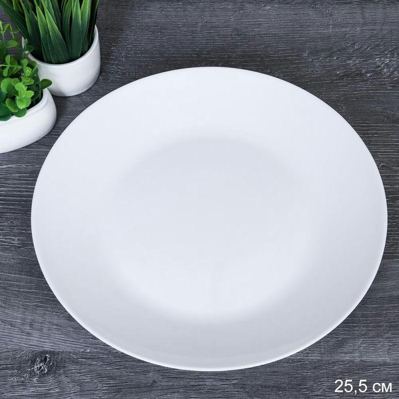 Тарелка стеклокерам 25,4см LMLPP100 (white) (6/36шт) - 716616 **