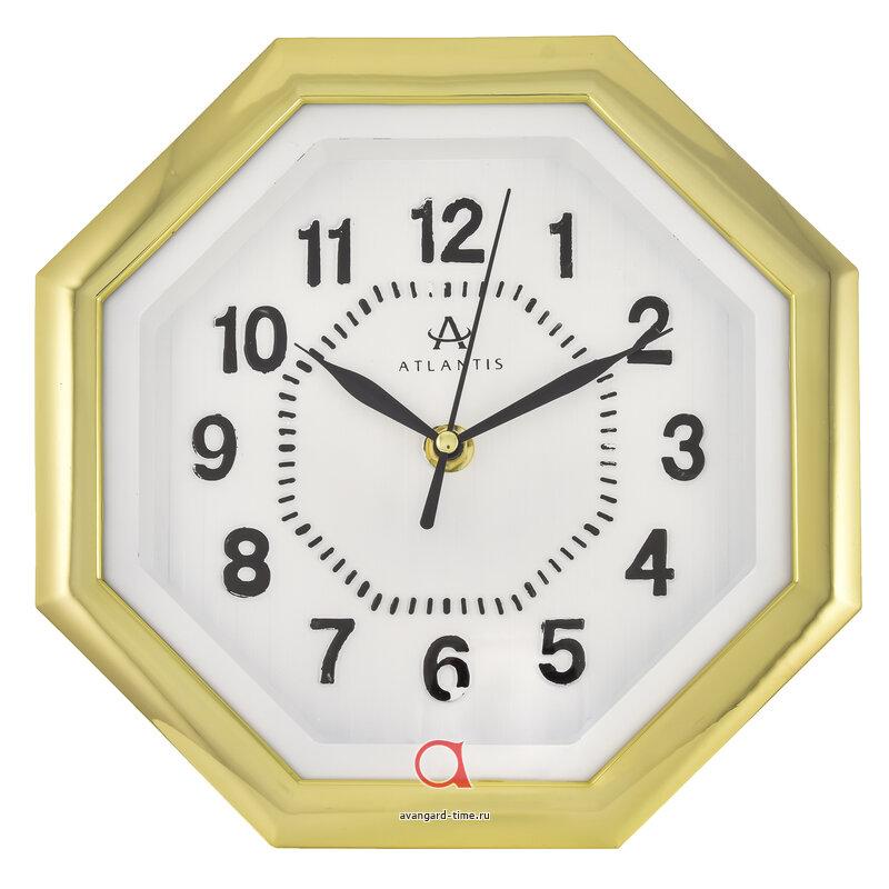 Часы настенные Atlantis круг 22,90х22,90см (40шт) - TLD-6454 white dial**