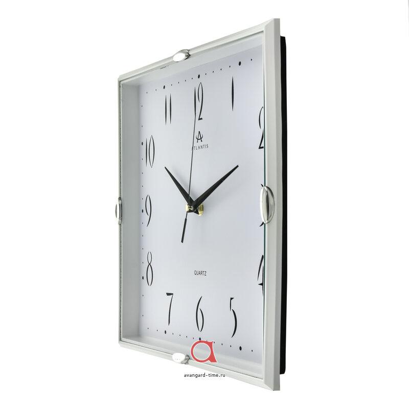 Часы настенные Atlantis квадрат 29,5х29,5см TLD-6176 white**