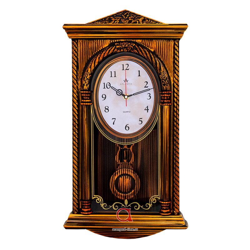 Часы настенные Atlantis с маятником 50х27см - 9005R-3**