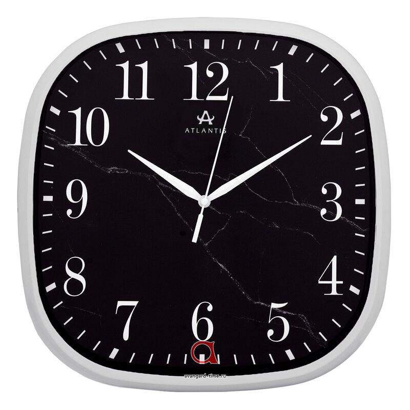 Часы настенные Atlantis 30*30см черные GD-9730 WP4**