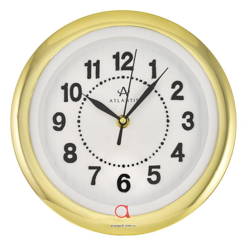 Часы настенные Atlantis круг 22,90х22,90см (40шт) - TLD-6453 white dial**