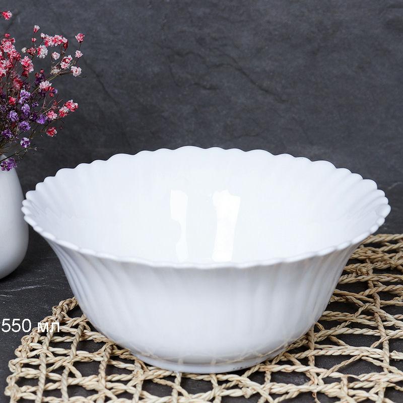 Салатник стеклокерам 550мл 15,5см Тюльпан LHKW60 (white) (48шт) - 713892