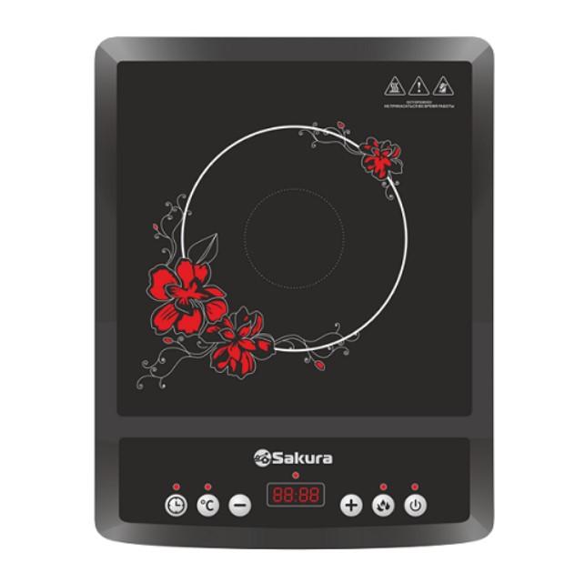 Плитка индукционная 1 конф 2000Вт Sakura регулир отсрочка автоткл (6шт) - SA-7152FS