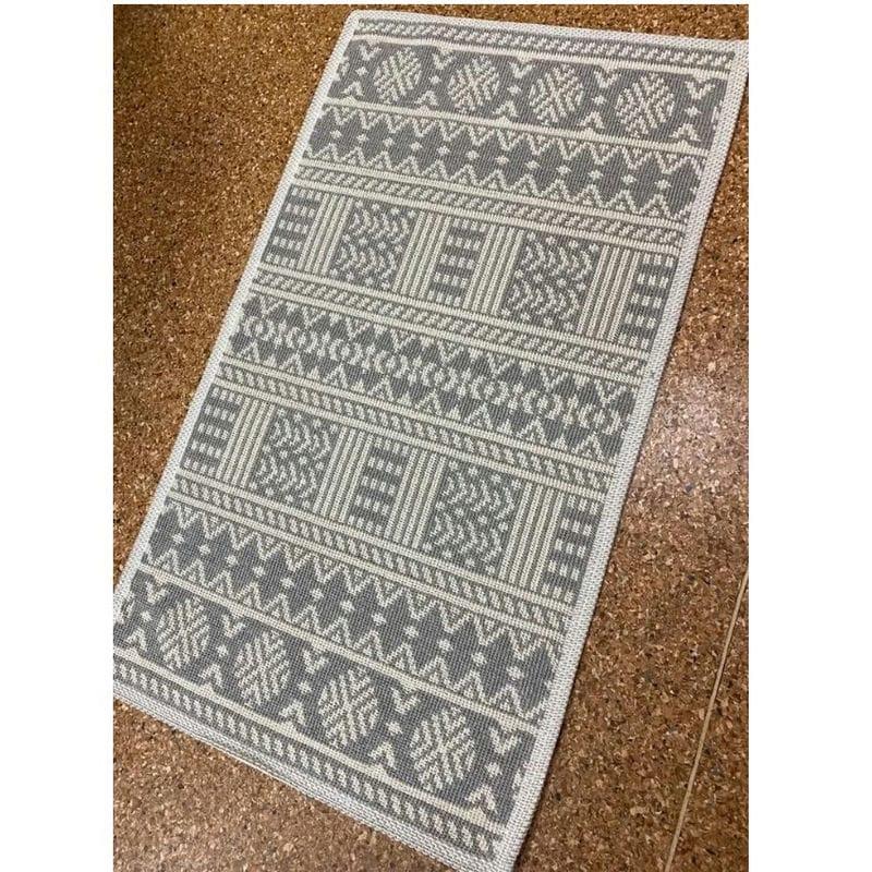 Набор ковриков хлопок 60*100+60*50см Pamuklu сер. (1шт) Турция - MV72662