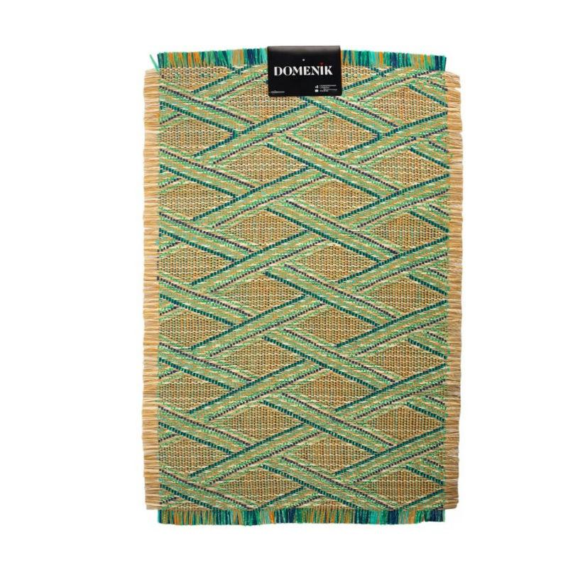 Салфетка д/сервировки стола плетеная 45*30см Ethnostyle зел. (12шт) - DMP10 (н)