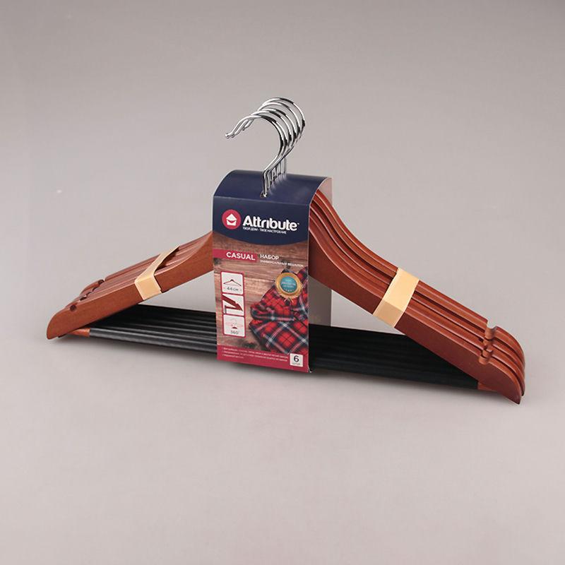 Набор вешалок 6шт 44см Casual унив (16шт) - AHC001