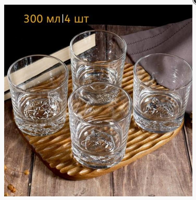 Набор стаканов д/виски стекло 4 пред 300мл Spirit Of Animals (6шт) - GL012 (н)