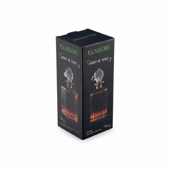 Штоф стекло 850мл Spirit Of Wolf (6шт) - GL009 (н)
