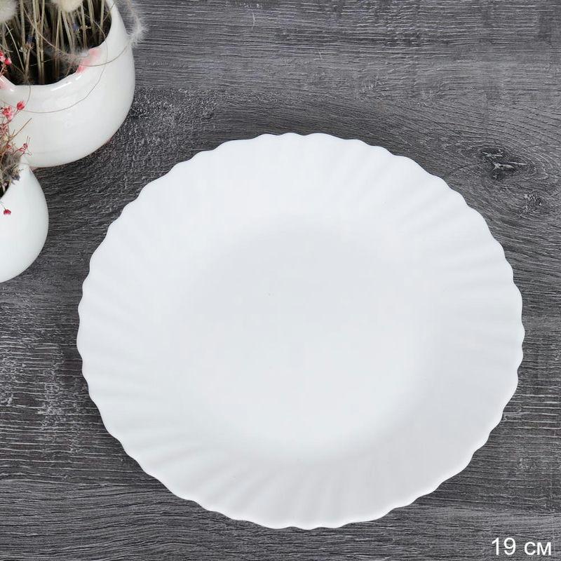Тарелка стеклокерам 19см Классика белый FLXP75 (white) (72шт) - 735091/731428