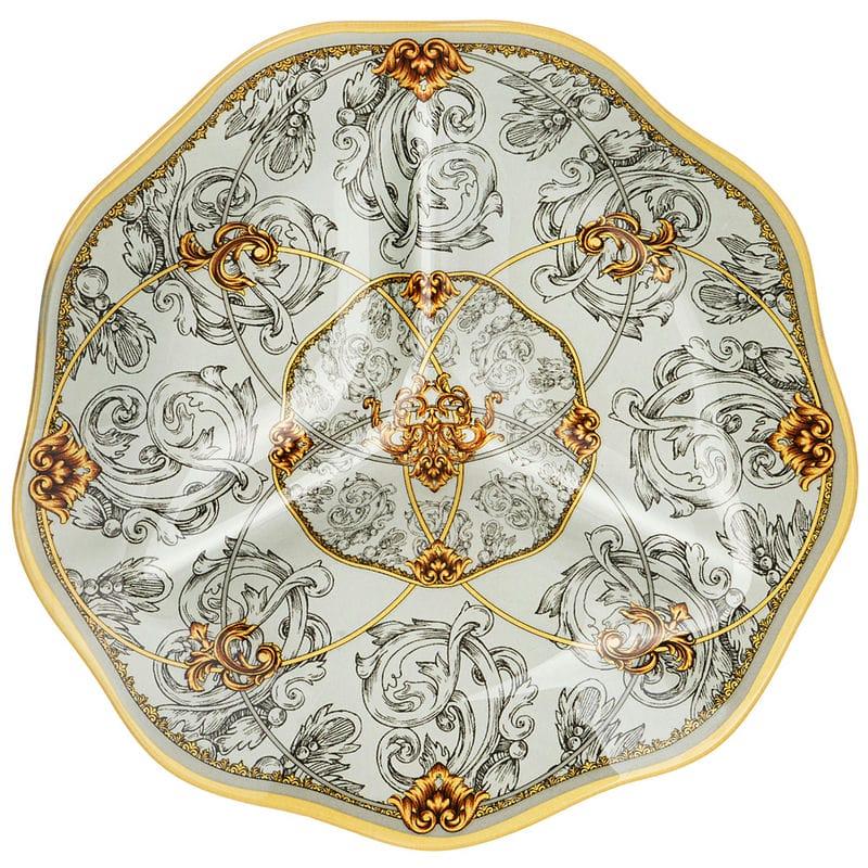 Менажница стекло 3 секц 24см Monogram (36шт) - 198-316