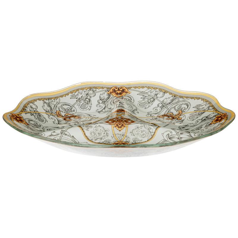 Менажница стекло 3 секц 24см Monogram (36шт) - 198-316