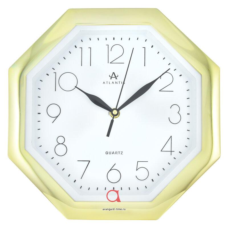 Часы настенные Atlantis фигурные 28,5х28,5см - TLD-6019 white dial**