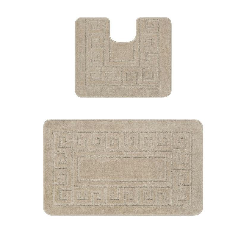 Набор ковриков д/ванной 60*100+50*60см Confetti Maximus Ethnic BQ Linen (2шт) - 2598 **